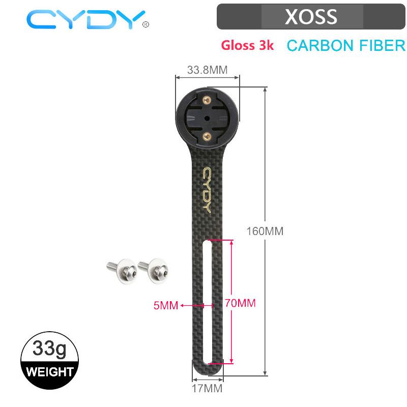 CYDY 3K Carbon Computer Edge130 200 Mount Holder Road Bike Handlebar Light Lamp Clip Camera Garmin Wahoo Bryton Rider420 Cycling 1
