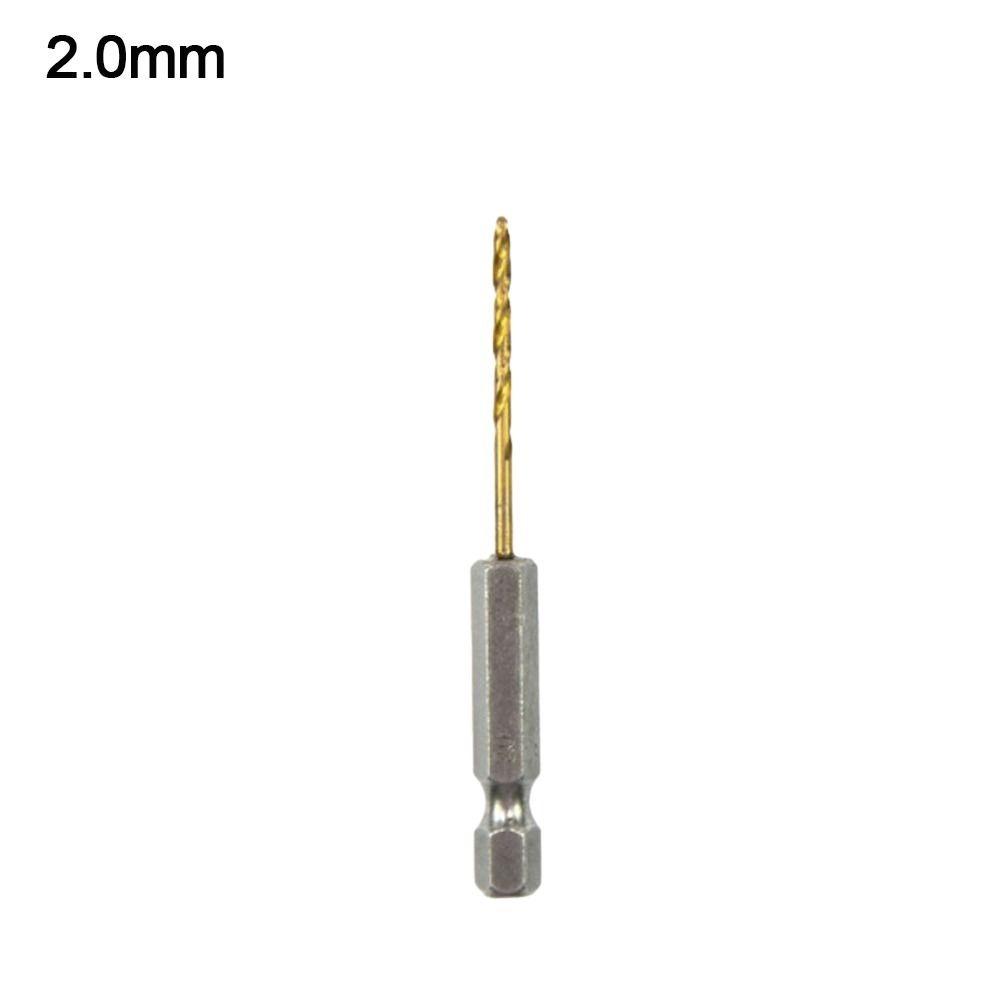 1.5-6.5mm Twist Drill Titanium Plated Wood Drilling New Power Accessory