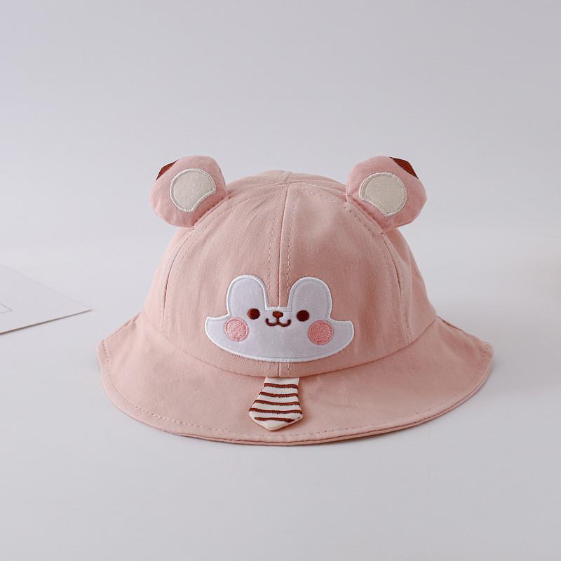 Cute Cartoon Tie Fisherman Hat For Baby Boys Girls Sun Protection Spring Summer