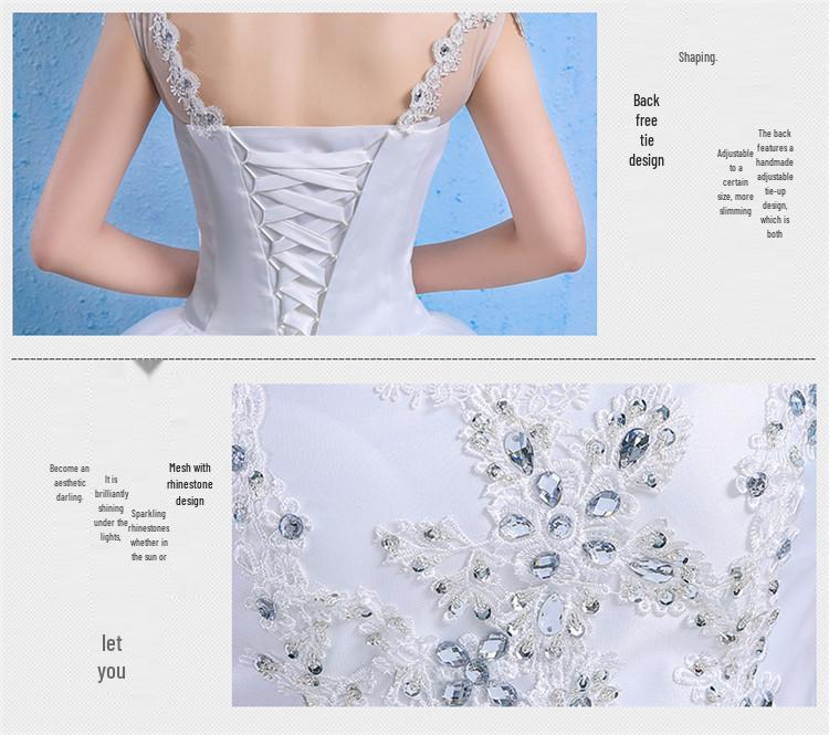 Кружевное свадебное платье мечты больших размеров 2025 для женщин - С открытыми плечами, Длинный шлейф, Французский стиль, Весна/Лето