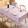 Водонепроницаемая и маслостойкая скатерть из ПВХ, прямоугольная минималистичная скатерть с цветочным рисунком для чая