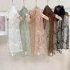 Korean Version Women's Lace Scarf Long Female Headscarf Literary Sunscreen Shawl