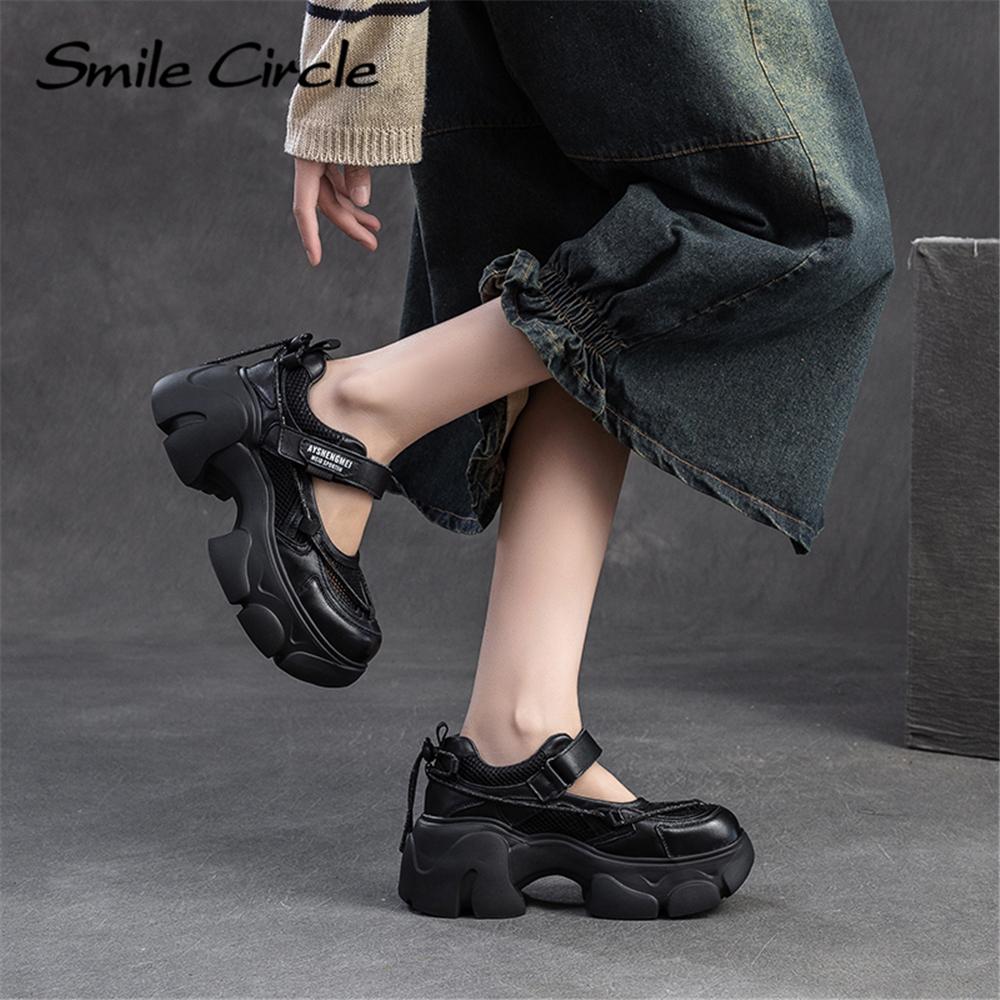 Новые летние дышащие туфли Мэри Джейн на высоком каблуке, повседневная модная женская обувь в британском стиле