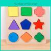 Shape Wooden Recognition Puzzle Toddlers Educational Interactive Toy Children