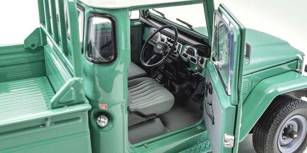 Kyosho Оригинальный пикап Toyota Land Cruiser 40, готовый продукт 1/18 (Модный зеленый)