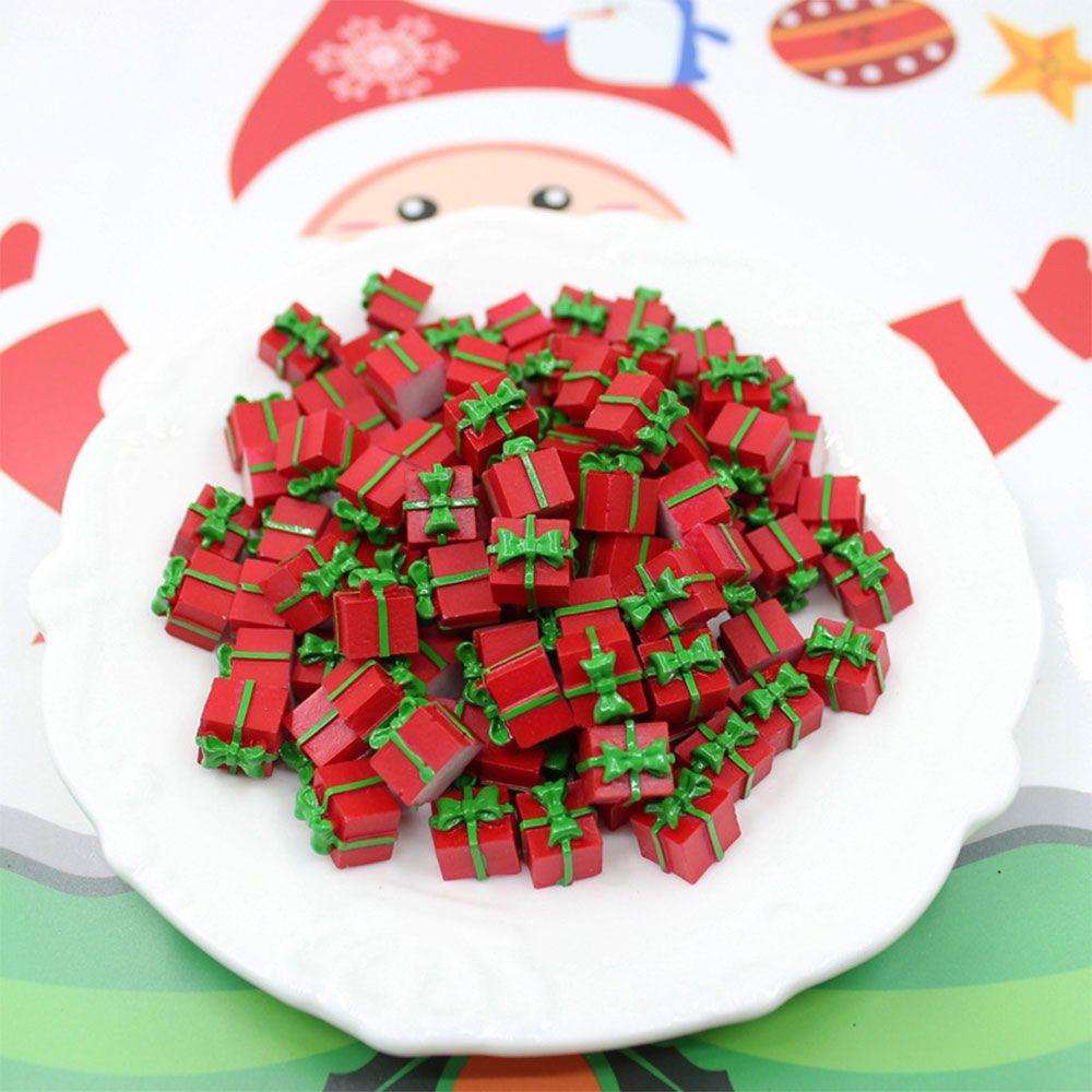 And Cute Simulation Decoration Accessories Christmas Gift Box Miniature Resin Jewelry 1/12 Scale