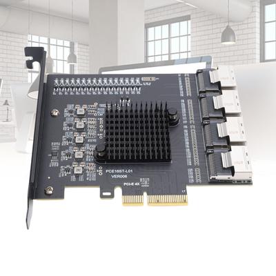 Адаптер PCIE на 4 порта SFF 8087 Карта расширения PCIE 3.0 X4 Поддержка для системы 10 11 2003