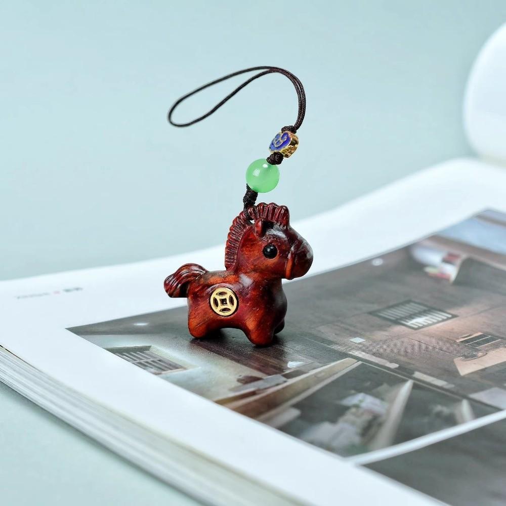 Traditional Horse Keychain Handmade Horse Pendant Chinese Style Car Keychain  Birthday Gift