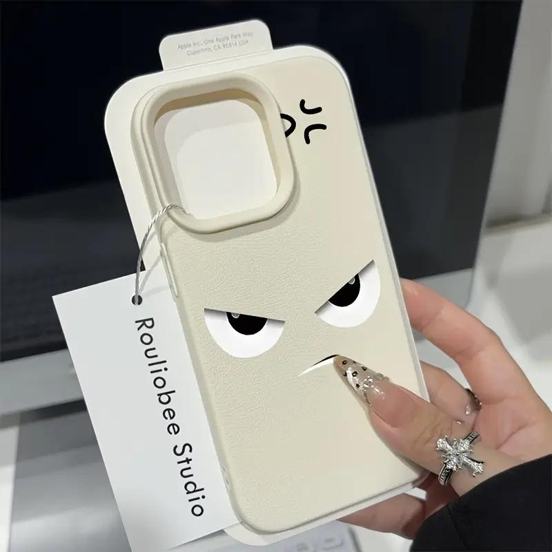 Забавный чехол для телефона с рисунком личи 'Разозлись' для iPhone 17 16 15 14 13 12 11 Pro Max Air 16e Plus X XR XS Ударопрочный мягкий чехол