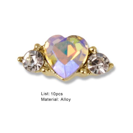 Стильные украшения для ногтей, блестящие цветные кончики ногтей, аксессуары для красоты ногтей