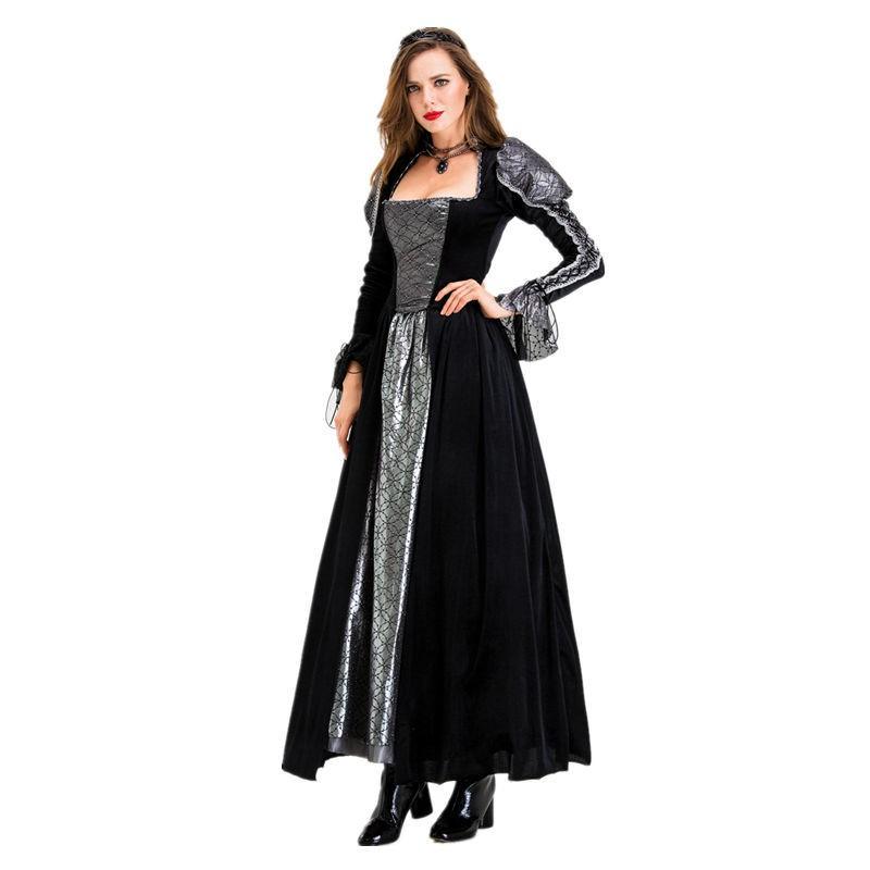 Halloween Costume Evil Queen Witch Vampire Princess Snow White Cinderella Stage Performance Dress Women