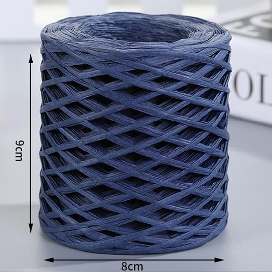 200 м Натуральная рафия Соломенная пряжа для вязания крючком Бумажные нити Экологичная бумажная пряжа DIY Ручная работа Летняя шляпа от солнца Пляжная сумка