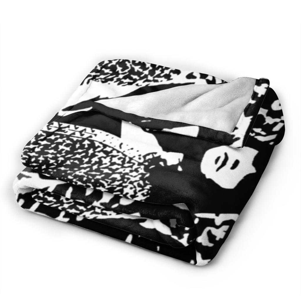 Khruangbin Abstract Mode Flannel Fashion Blanket Rock Band Funny Throw Fashion Blanket for Bedspreads 125*100cm Super Soft