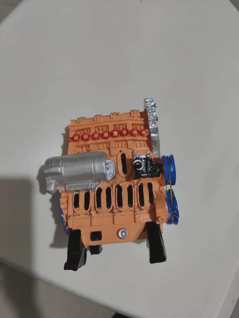 Классическая модель двигателя из смолы: Креативный домашний и офисный орнамент