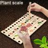 Деревянная линейка для растений с семенами Dibber Многофункциональная линейка для измерения расстояния между семенами с отверстиями Руководство по посадке молодых штанов Линейка Садовые измерительные инструменты