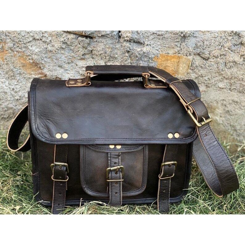 Leather Bag Leather Messenger Bag Leather Satchel Bag Laptop Bag Cross-body Bag Leather Shoulder Bag Best Gift for Him or Her