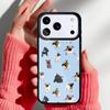 Мягкий чехол для телефона с изображением милого щенка мопса для iPhone 17 16 15 14 13 Pro Max Задняя крышка для 12 11 Pro Coque