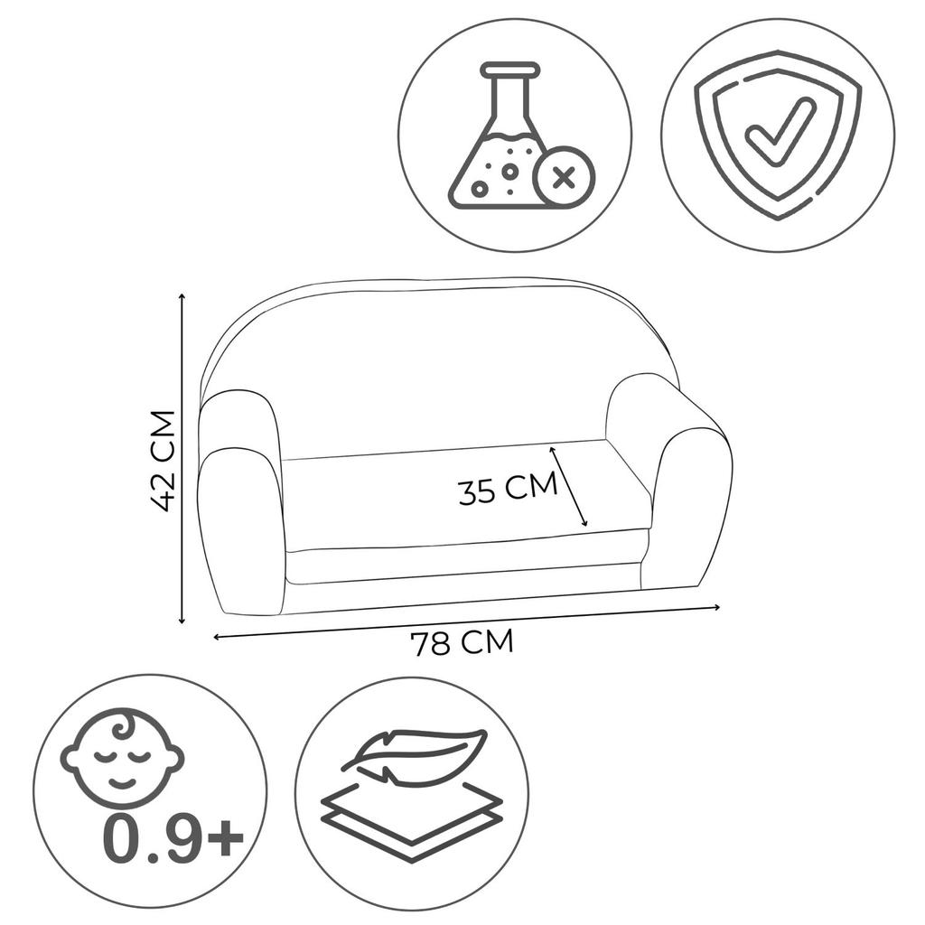 Mini Sofa Print - Hippo
