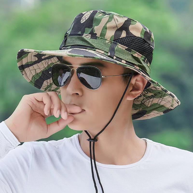 Sun Protection Hat Hat Men's Summer Fishing Hat Sun Protection Sun Hat Breathable Summer Men's Bucket Hat Mountaineering Hat
