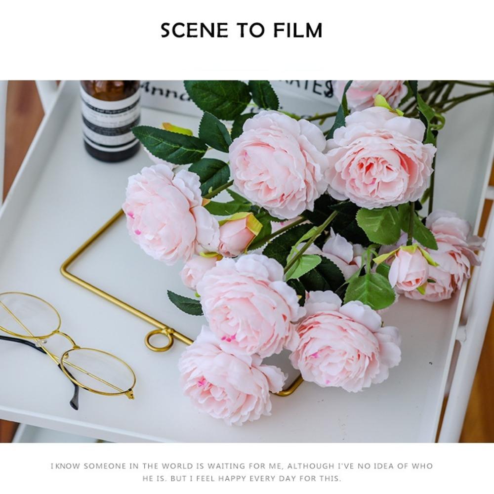 Свадебное украшение для вечеринки Домашний орнамент Шелковый пион Шелковая гортензия Искусственный цветок Искусственные цветы