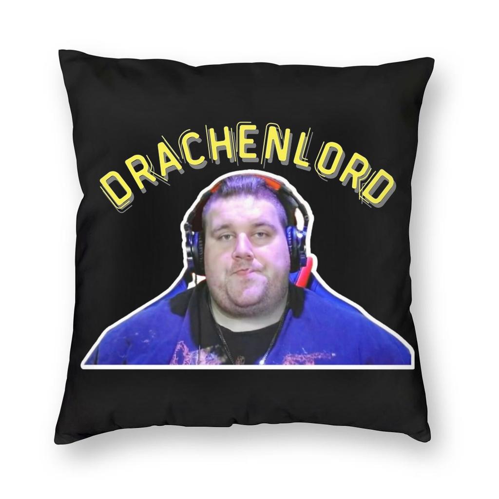 Плакат Drachenlord Schanzenfest 9.8. Ткань для печати наволочек Декоративные чехлы на подушки Чехол для подушки Квадратный 18'' для дивана