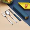 Портативный набор столовых приборов Abay из нержавеющей стали