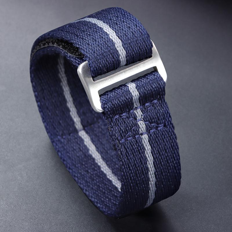 Нейлоновый ремешок премиум-класса 20 мм 22 мм Ремешки для часов Плетеный Дышащий Браслет Зеленый Черный Синий Ремешок на запястье Пояс Мужские Аксессуары для часов