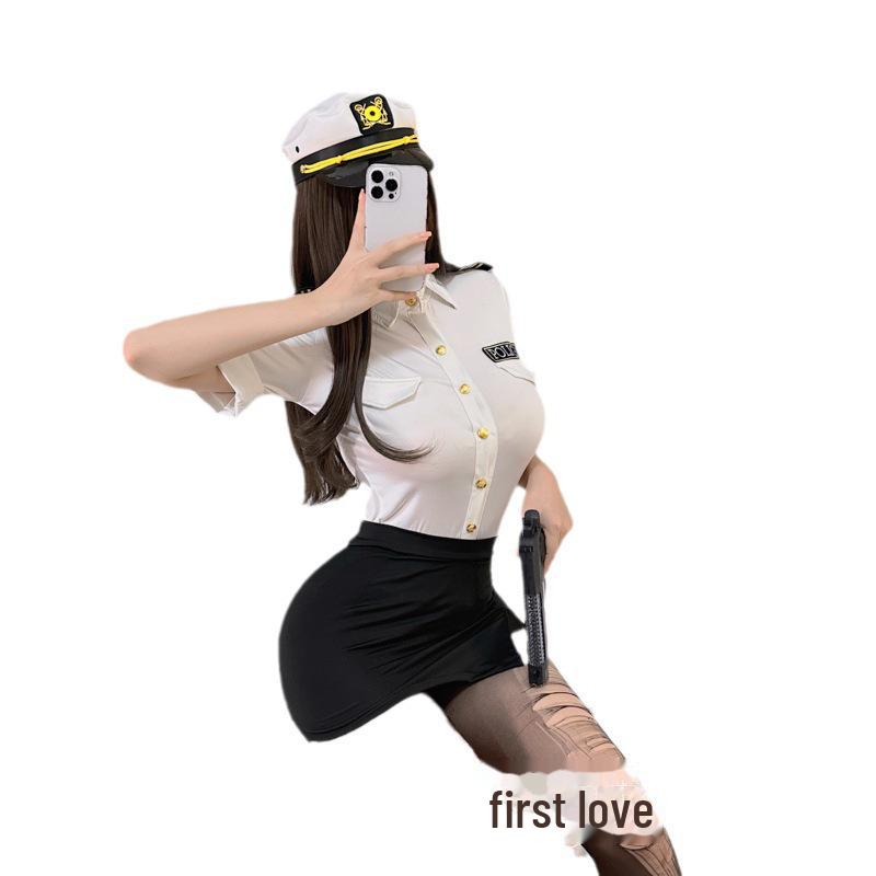 Чу Жуйэр Чувственная сетка Студенческая форма: Соблазнительная короткая юбка матрос ролевая игра нижнее белье