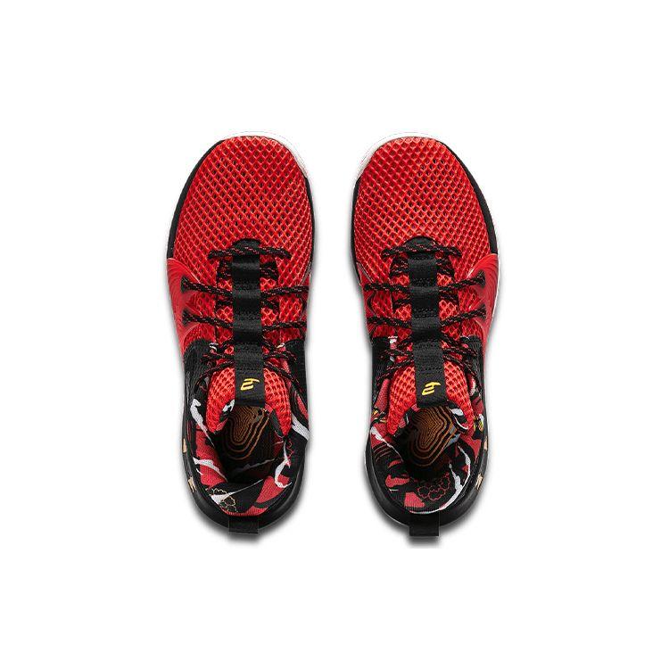 Under Armour Unisex Embiid 1 Chinese New Year Red Black Mid-Top Basketball Shoes 3023876-602