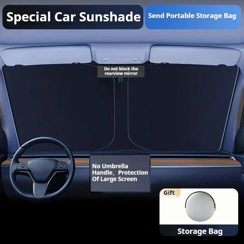 Windshield Sun Shade For Alfa Romeo Stelvio 2017-2021 2022 2023 2024 Window Sunshade Sun Visor Protector Foldable Blocks UV Rays