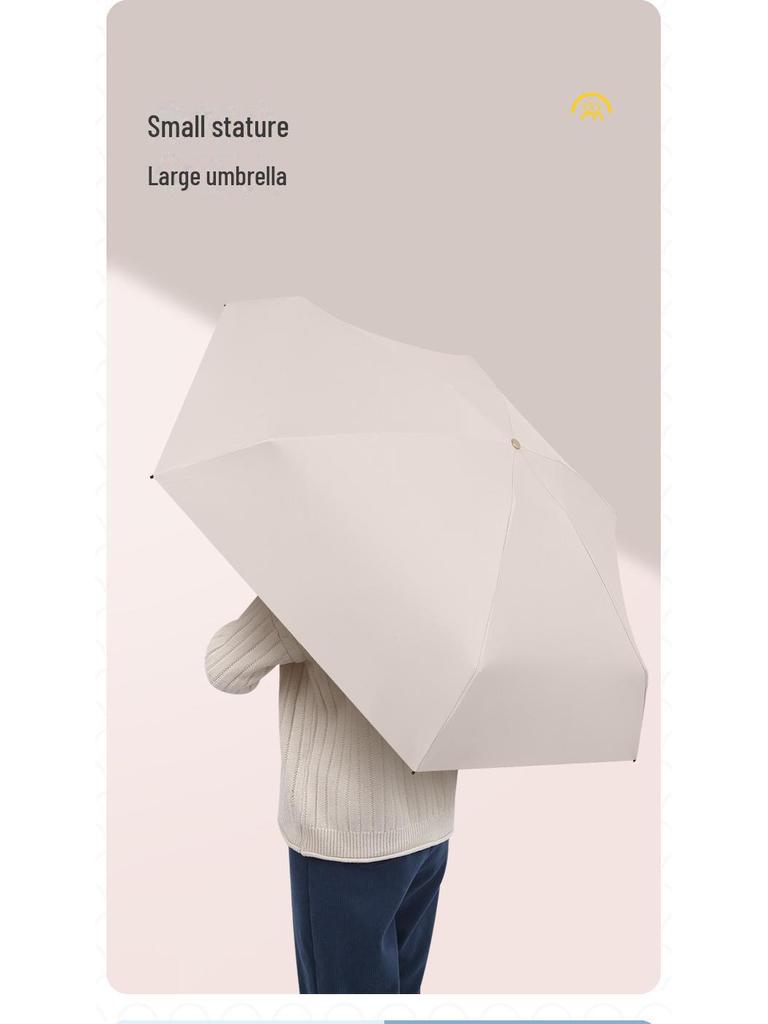 Компактный зонт-держатель для карточек, складывающийся на 60%, — легкий, защищающий от УФ-излучения, для двойного использования на солнце и в дождь