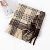 New Korean Imitation Cashmere Scarf High End Versatile Plaid Shawl Couple's Long Winter Warm Scarf