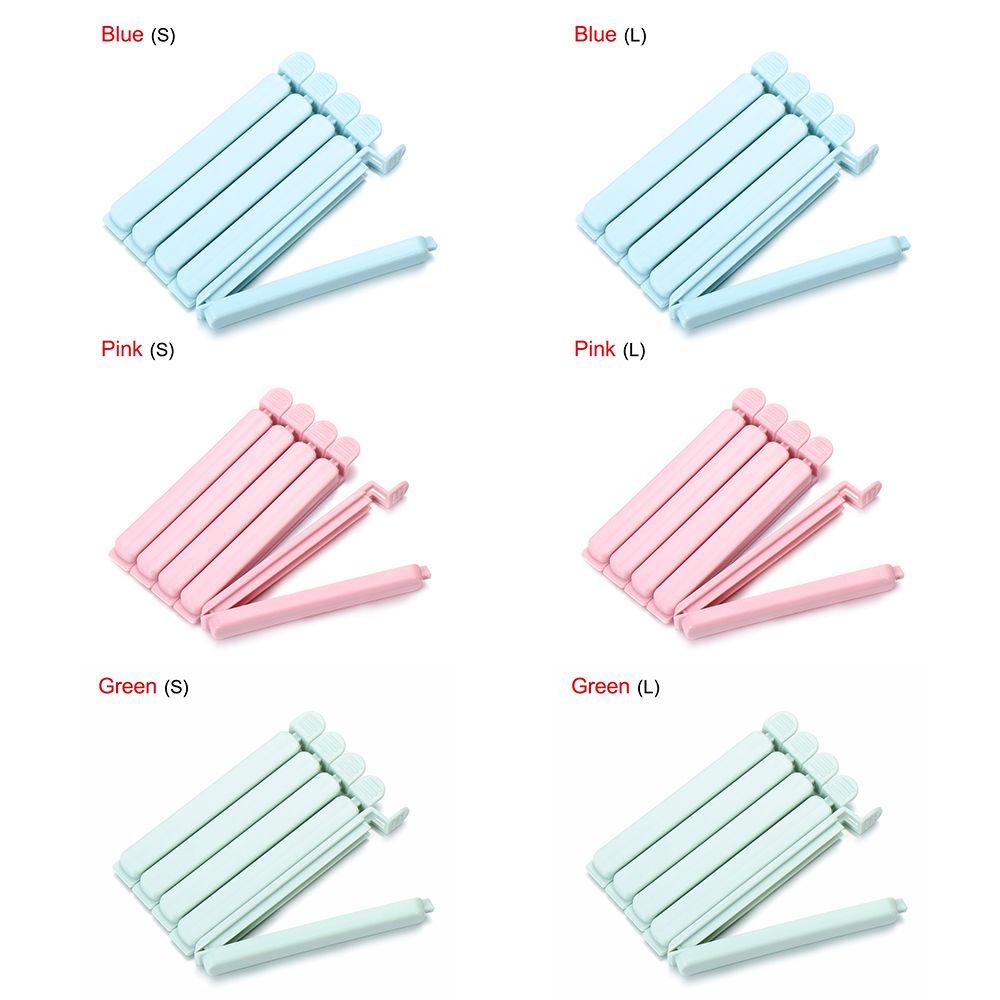 5 шт. Многоразовые пластиковые домашние практичные зажимы для еды, запечатыватель пакетов для закусок, зажим для запечатывания, кухонный инструмент