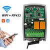 Tuya WIFI Умный Приемник 2-канальный 7-32V Пульт Дистанционного Управления Открывателем Ворот Гаража Кодовый Передатчик 433МГц