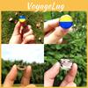 Stylish Ukraine Flag Button Badge Brooch For Backpacks And Satchels