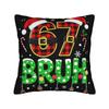Decorative Pillow Cover 67 Six Seven 6-7 Funny Meme Italian Brainrot  Merch Home Throw Pillow Case Cover Zippered Multiple Sizes