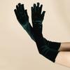 Бархатные длинные перчатки Длинные бархатные перчатки для женщин Оперные перчатки Вечерние перчатки для женщин Формальные перчатки для выпускного вечера Перчатки на локтях