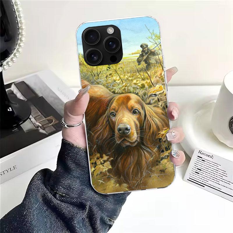 Hunter Dog Hunting Soft Phone Case For IPhone 11 17 Air 16E 16 Pro Max 15 + 14 Plus 13 Mini 12 Apple 7 SE 8 Fundas Coque 11 17 A