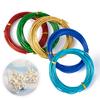 1/1.5/ 2mm Color Aluminum Wire Anodized Jewelry Craft Making Beading Floral Colored Aluminum Craft Wire