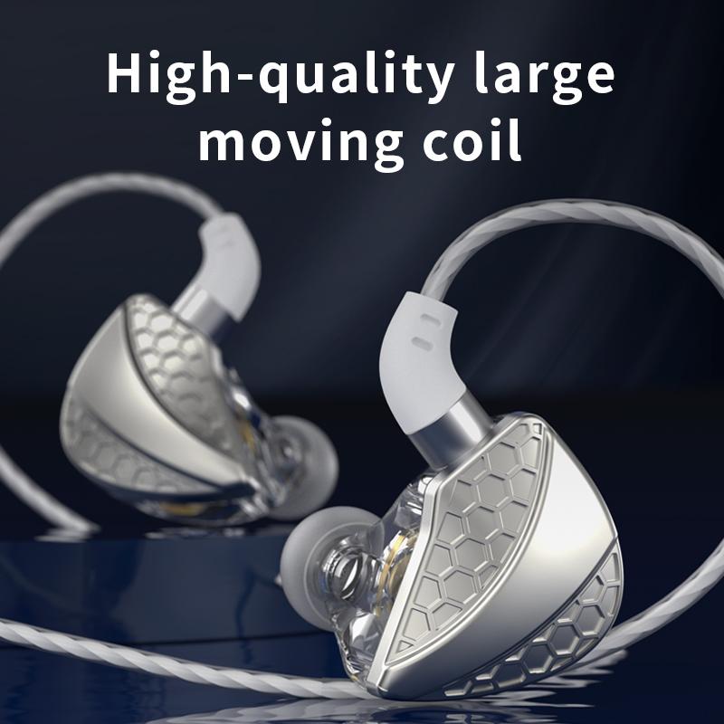 QKZ Hi6T Динамическая проводная гарнитура HiFi Bass 3,5 мм Наушники с HD-микрофоном Наушники с шумоподавлением для звонков и громкой связи