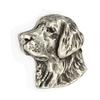 Golden Retriever I  - Silver-plated dog brooch, elegant pin, jacket lapel decoration by Art-Dog brand