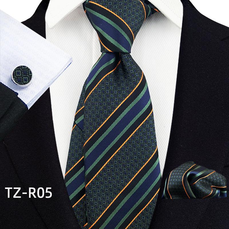 Комплект из трех предметов для мужчин с манжетами на завязке и карманом с узором «Пейсли»