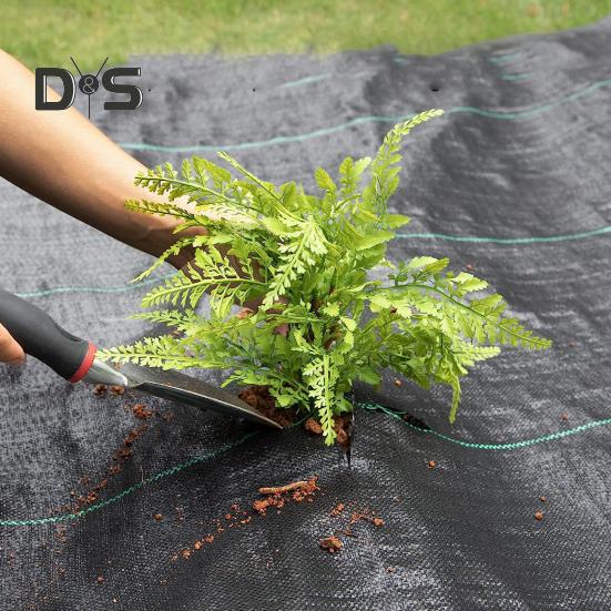 Ткань для защиты от сорняков, тканый геотекстильный коврик, покрытие для сада, ткань для борьбы с сорняками для сада, овощного поля, подъездной дороги, дорожки