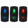 Черный тумблер Sasquatch 12V/24V, 5-контактный, для переоборудования RV, светодиодный