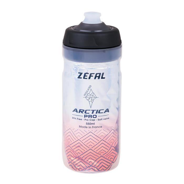 Bidon isotherme - Zefal - Arctica 55 Pro - Argent/Rouge - 550ml - Isotherme 2h30