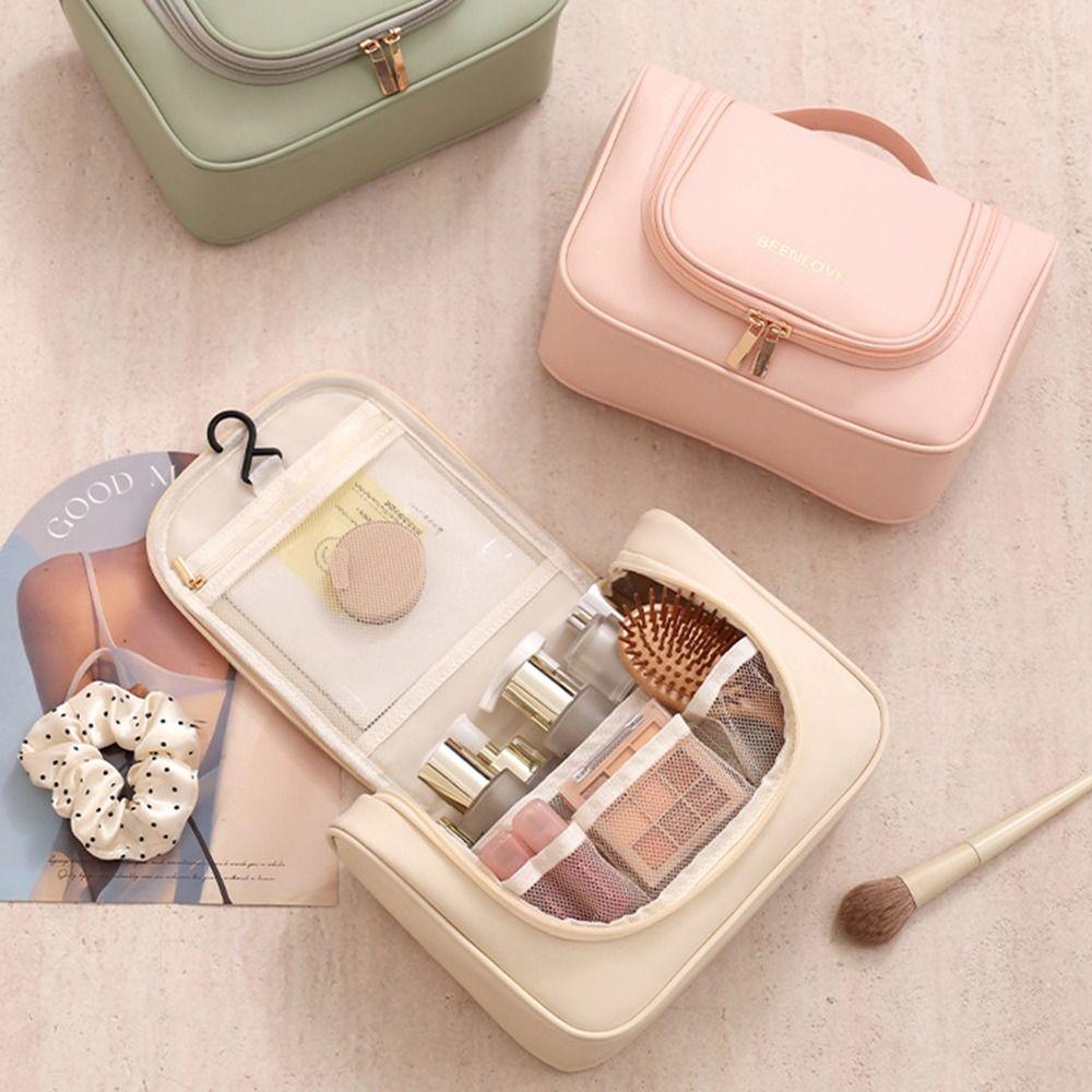 Multi-Functional Cosmetic Storage Bags Waterproof Wash Handbag Fashion Hanging Makeup Bag Travel
