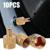 10pcs Slotted Head Valve Stem Caps with Core Remover Car Motorcycle Fine Copper Anti-rust Valve Caps Car Tire Valve Repair Parts