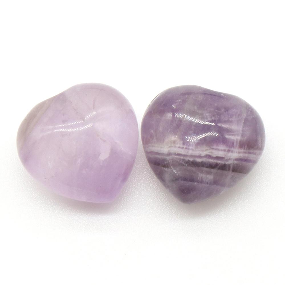 2 шт. Мини-энергетический натуральный камень, украшение в виде сердца, рейки-исцеляющий кристалл, агат, содалит, аметист, нефрит, драгоценный камень, домашний декор, ювелирные изделия, подарки 15 мм