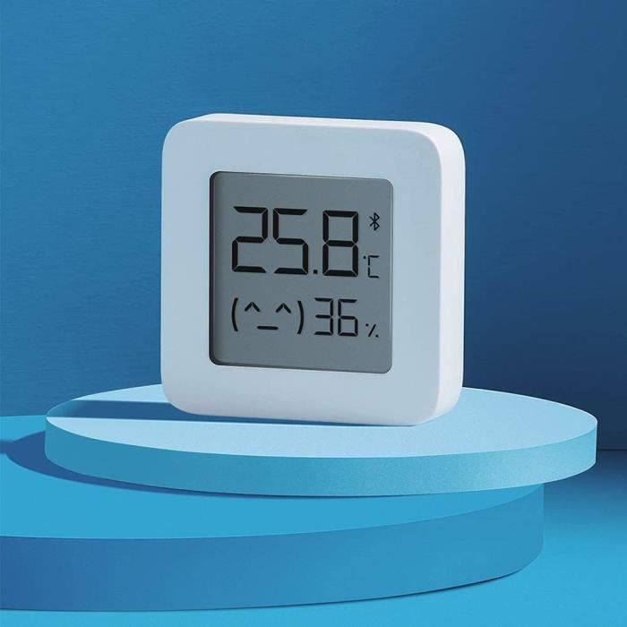 Xiaomi Mi Temperature and H dity Monitor 2 подключенный комнатный термометр Белый, ЖК-экран 1,5", Bluetooth, Долговечная батарея д16