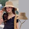 Hat Women's Solid Color Versatile Bucket Hat Summer Outing Big Brim Sun Hat Simple Sun Hat Thin